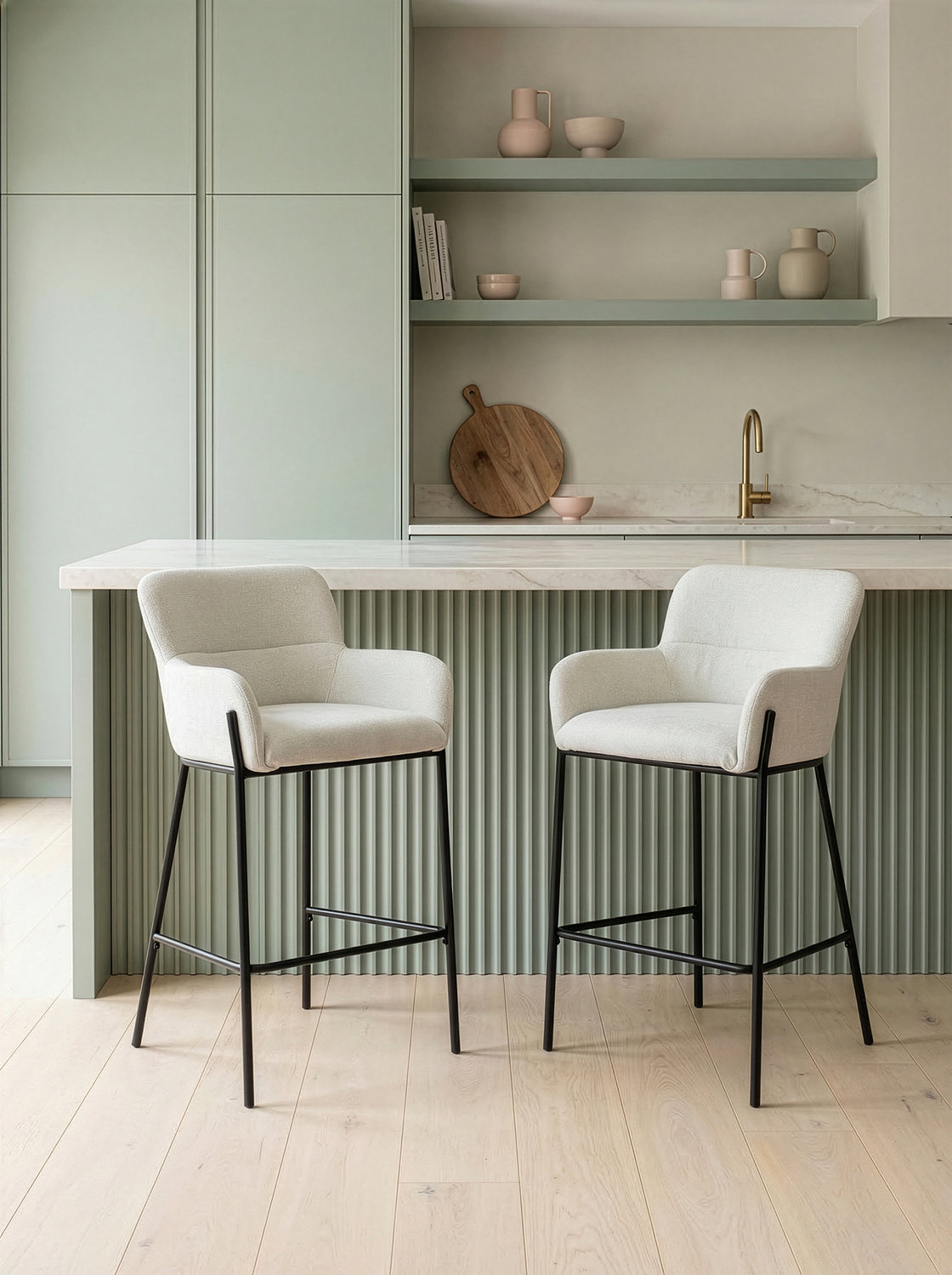 65cm Andra Upholstered Bar Stools
