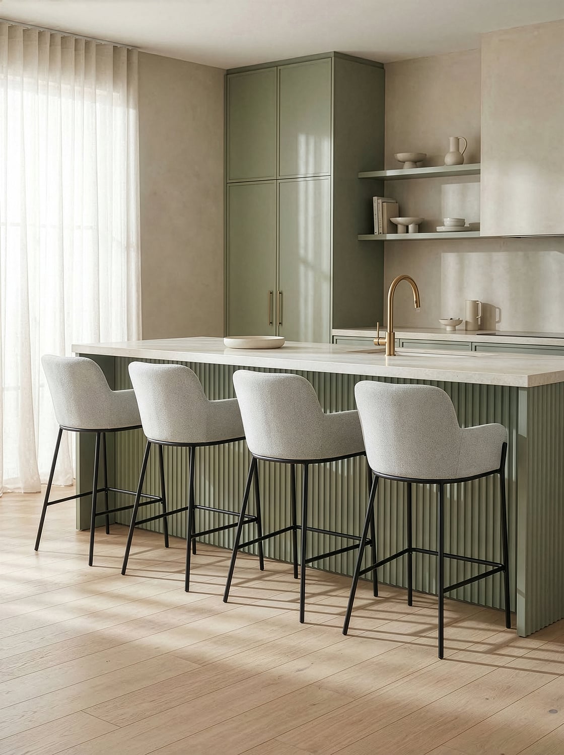 65cm Andra Upholstered Bar Stools