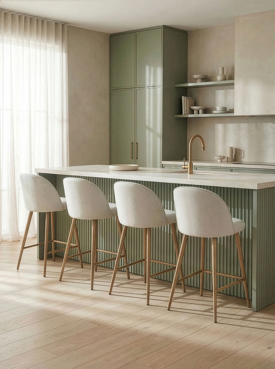 64.5cm Charlie Upholstered Barstools