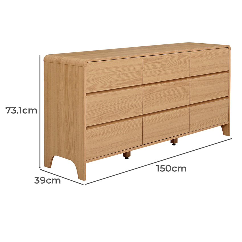Raphael 9 Drawer Chest