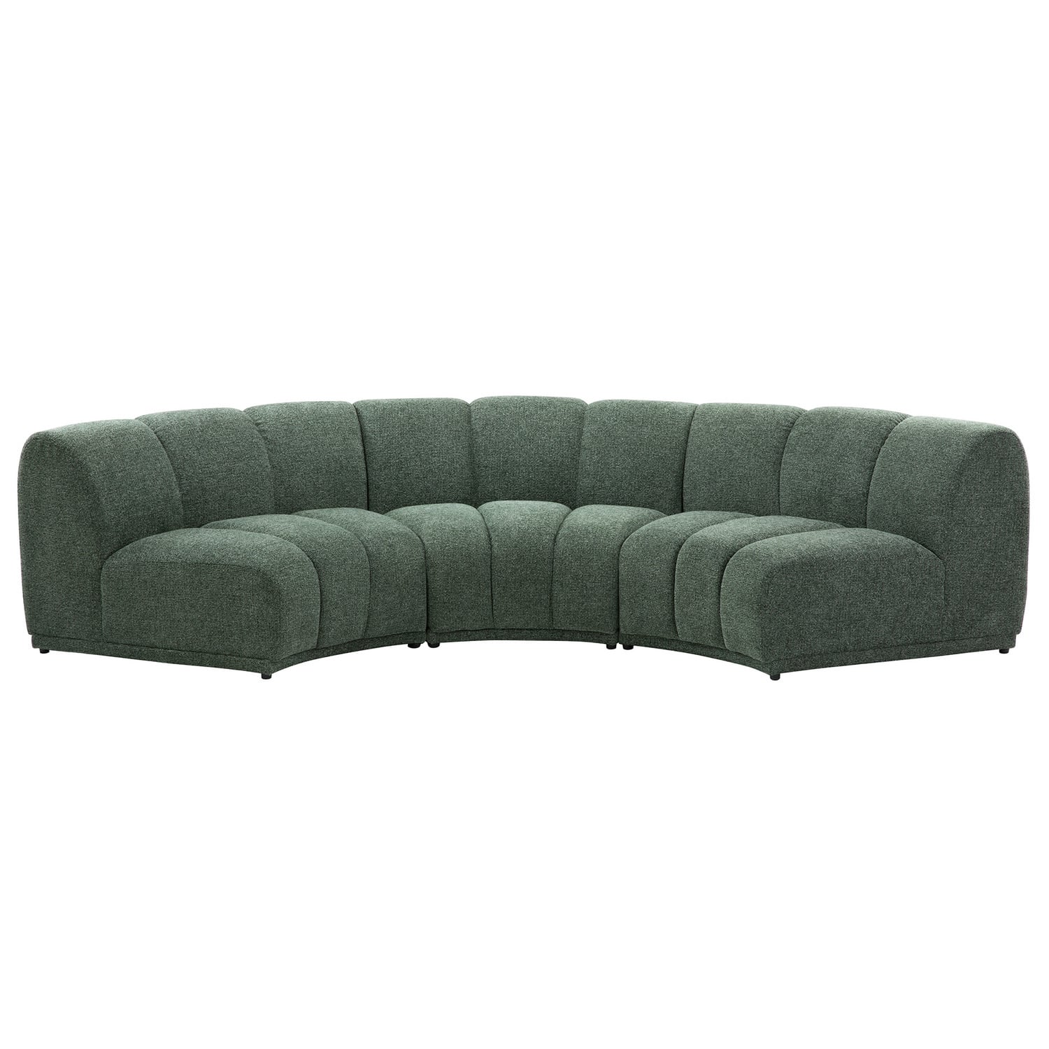 Arco Curved 3 Seater Chenille Modular Sofa