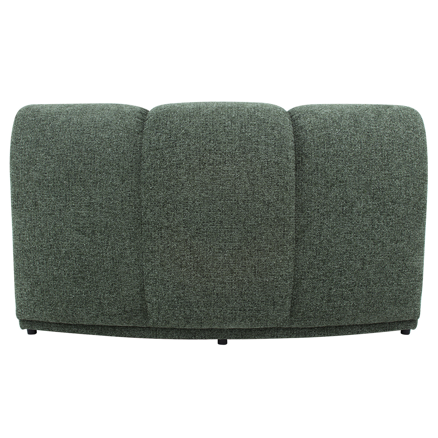 Arco Curved Chenille Armless Chair
