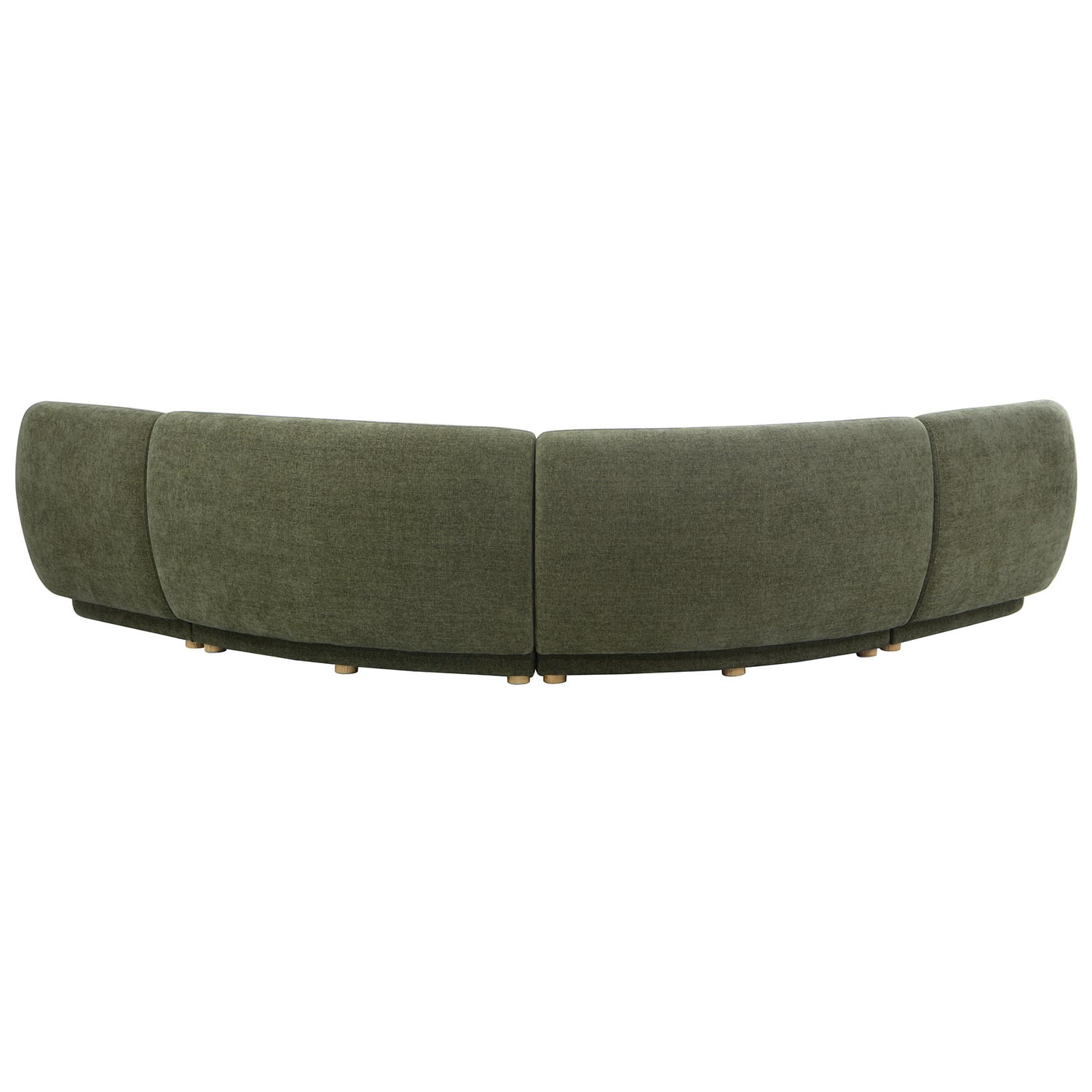 Crescent 4 Seater Chenille Modular Sofa