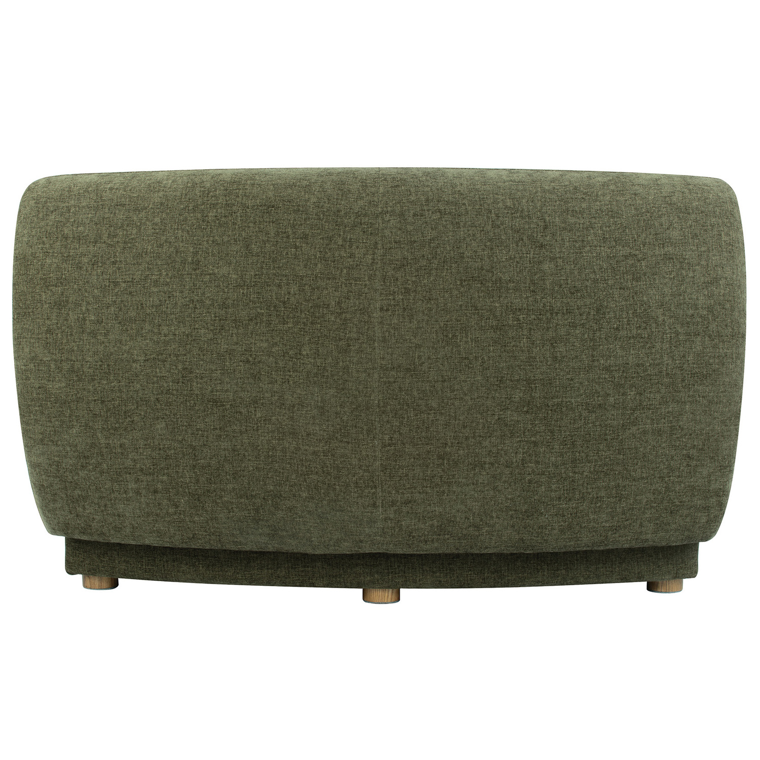 Cescent Wedge Chenille Armless Chair