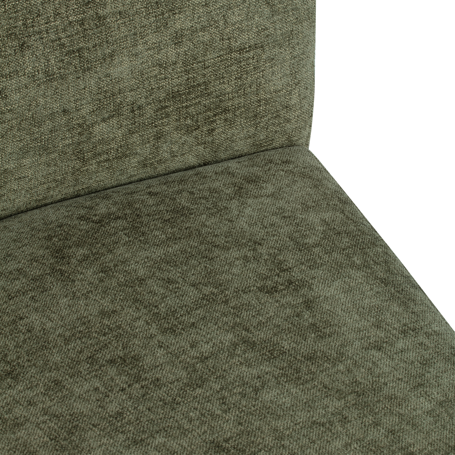 Cescent Wedge Chenille Armless Chair