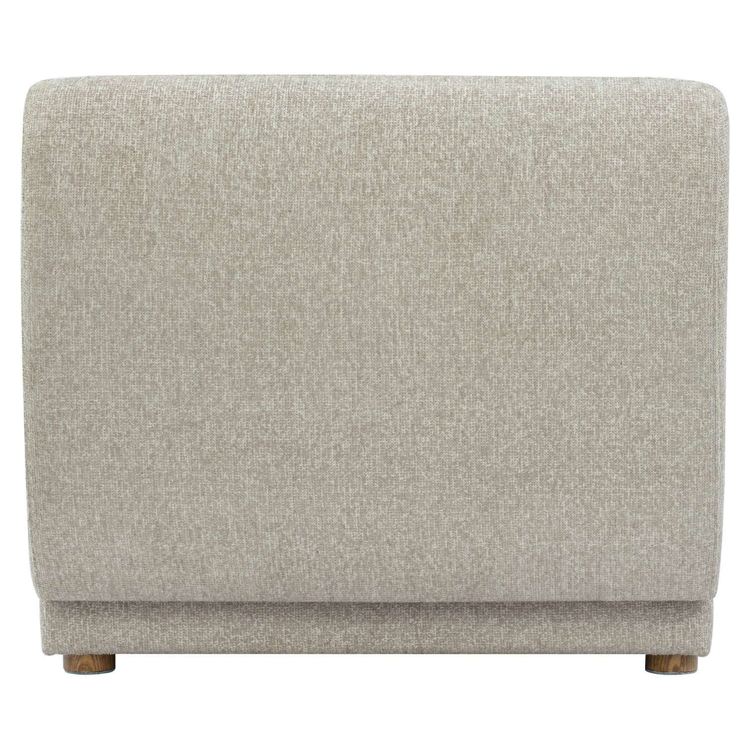 Crescent Chenille Armless Chair