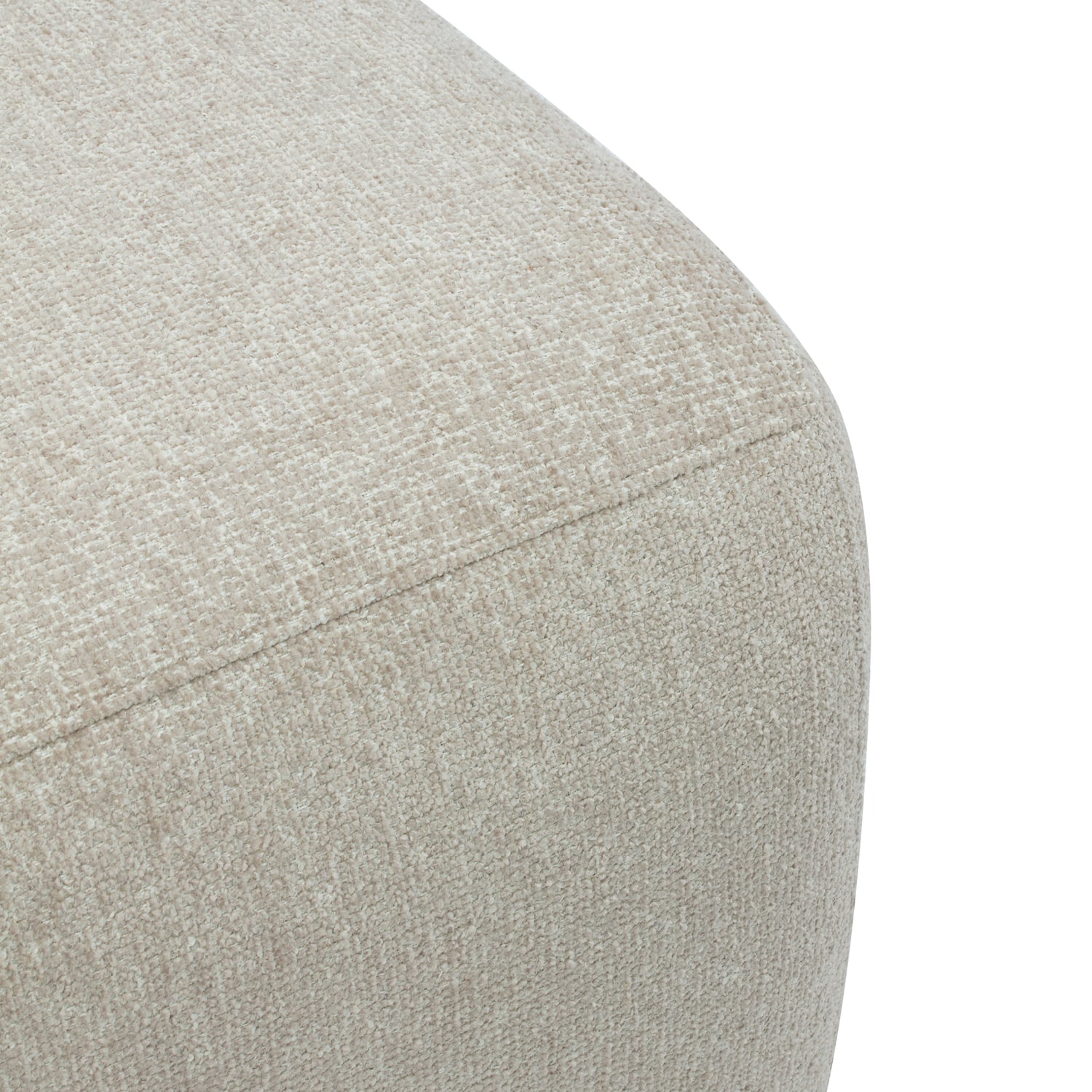 Crescent Chenille Armless Chair