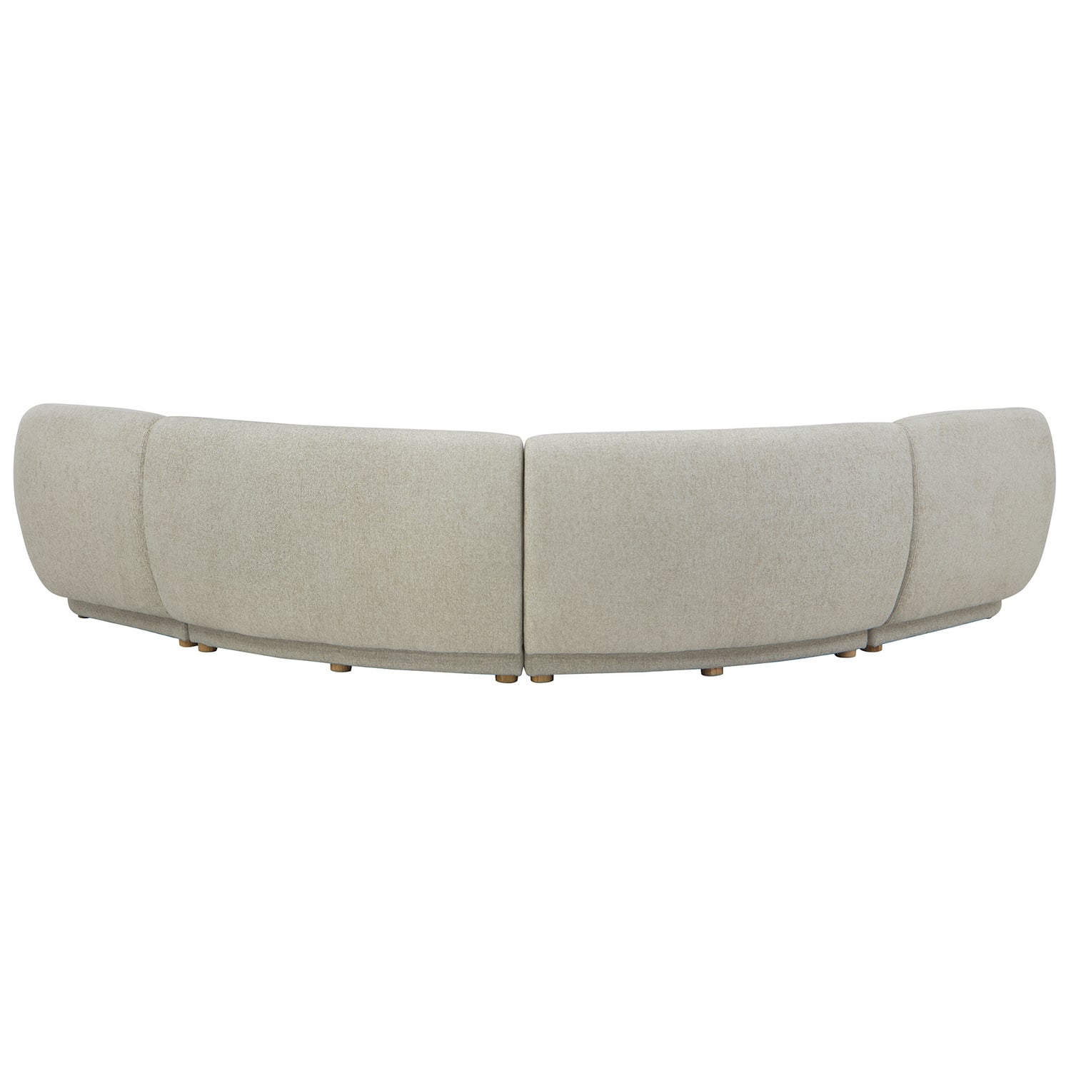 Crescent 4 Seater Chenille Modular Sofa