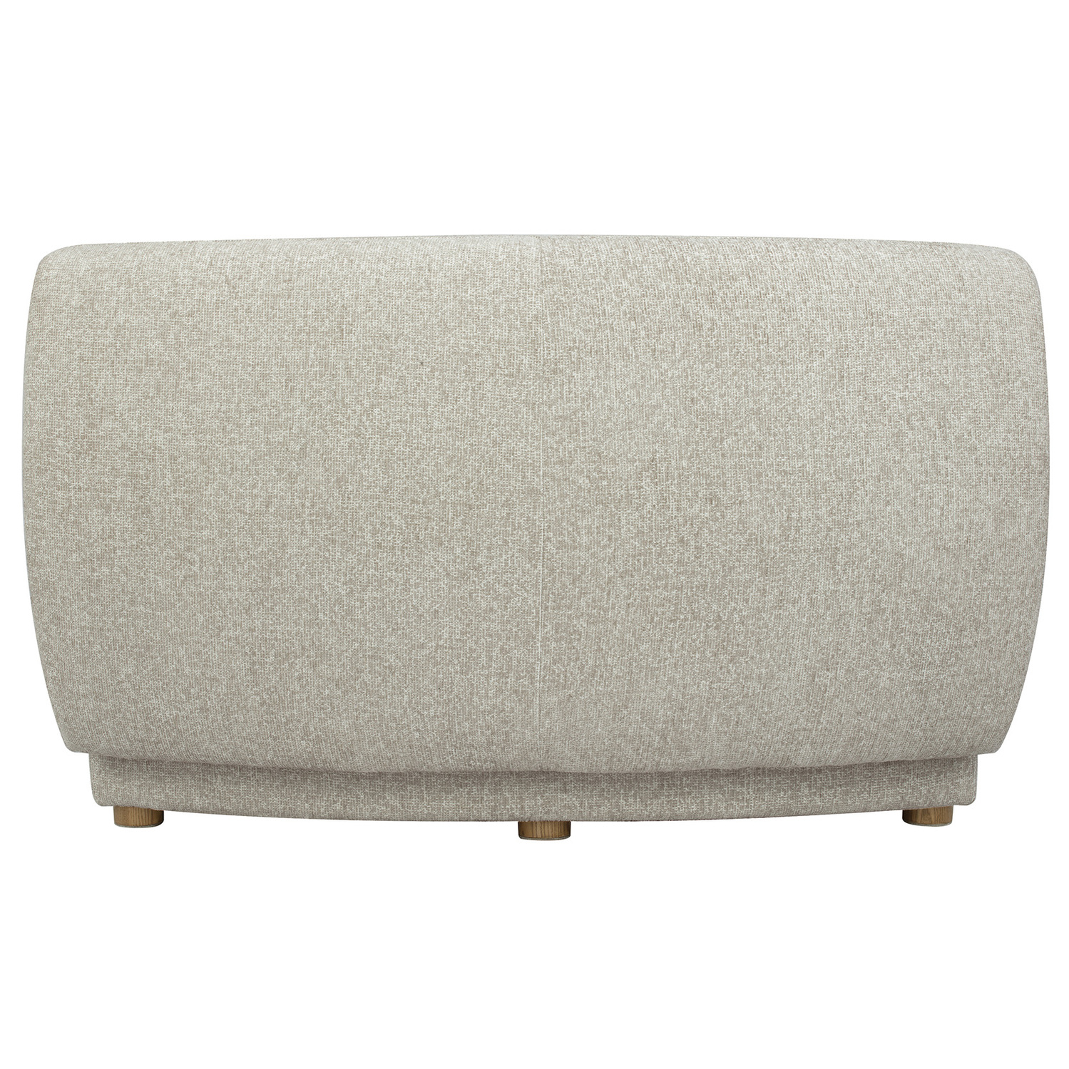 Cescent Wedge Chenille Armless Chair