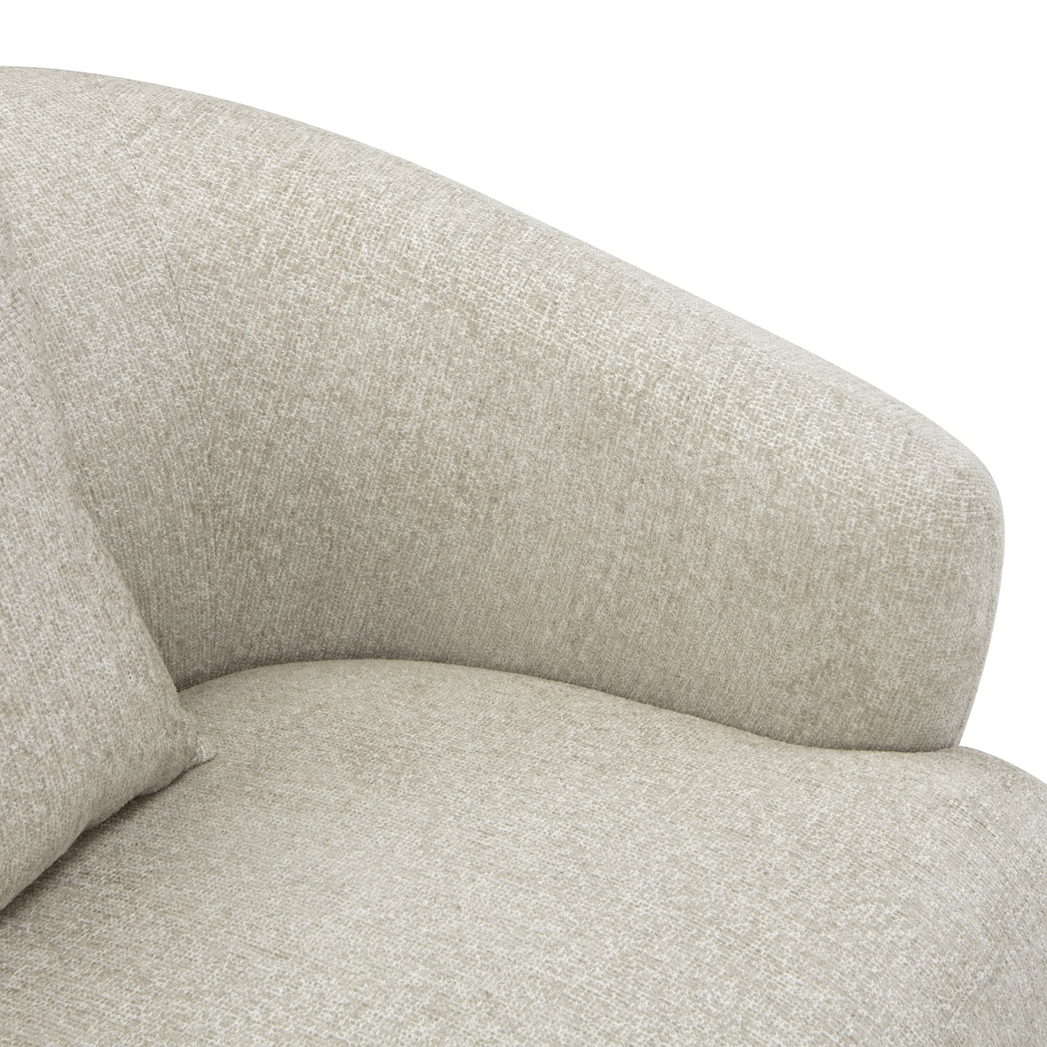 Crescent 4 Seater Chenille Modular Sofa
