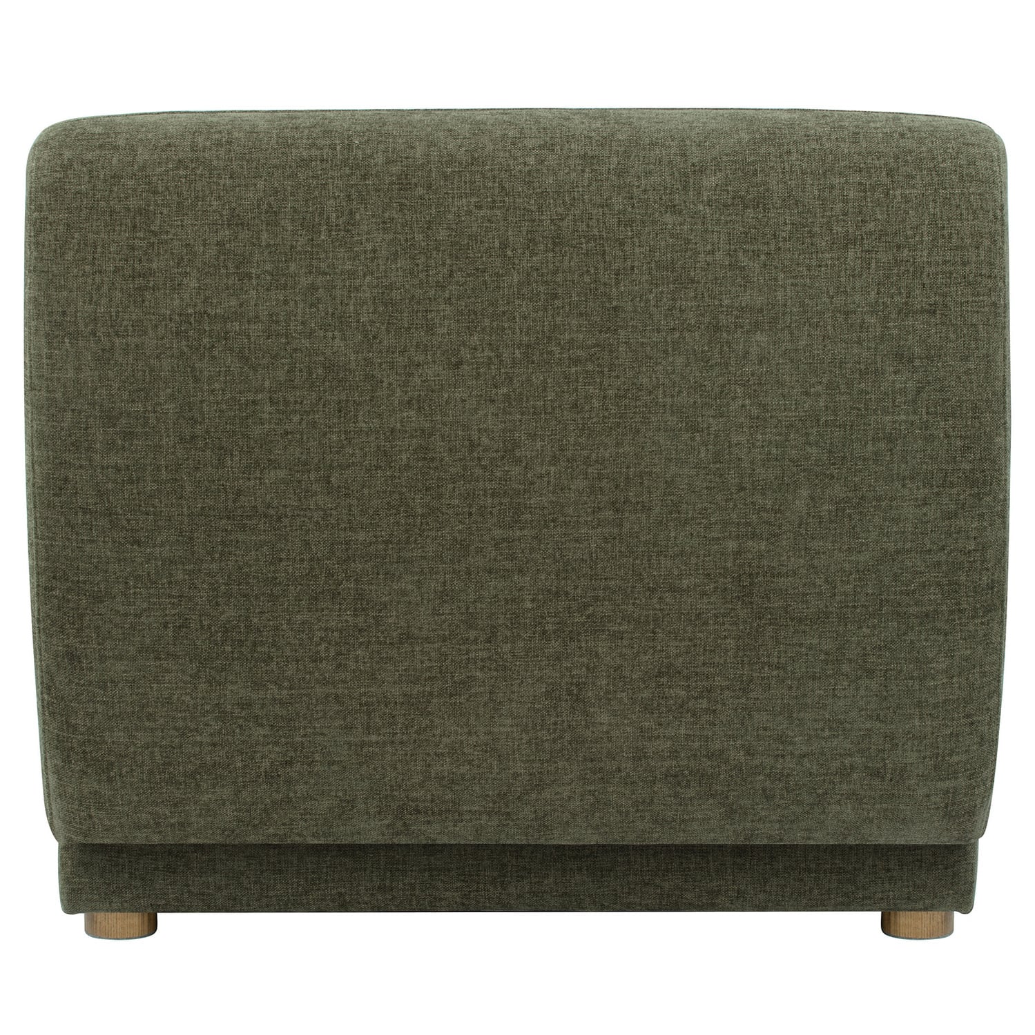 Crescent Chenille Armless Chair