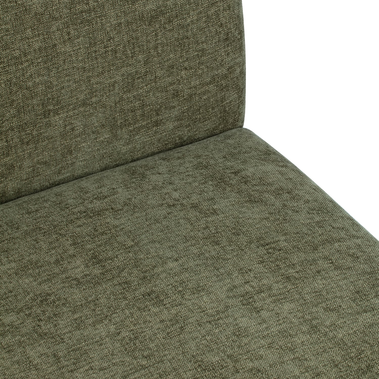 Crescent Chenille Armless Chair
