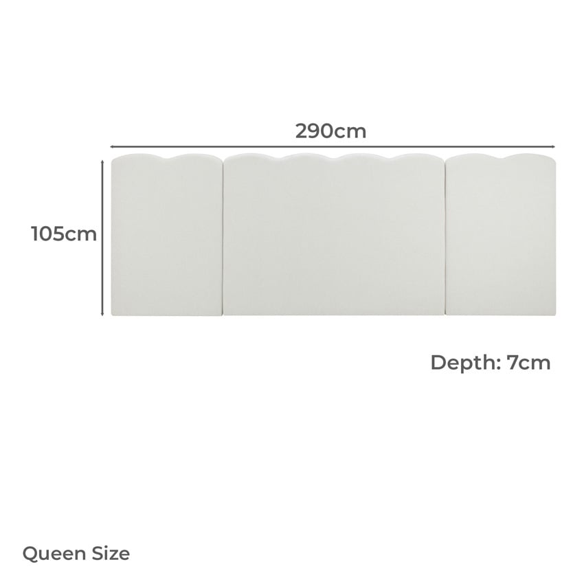 Pippa Oversized Upholstered Queen Bedhead