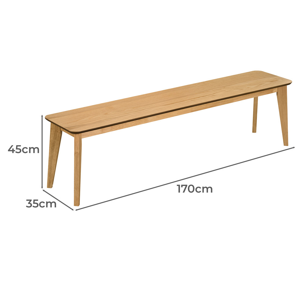 Larsen Rubberwood Dining Bench