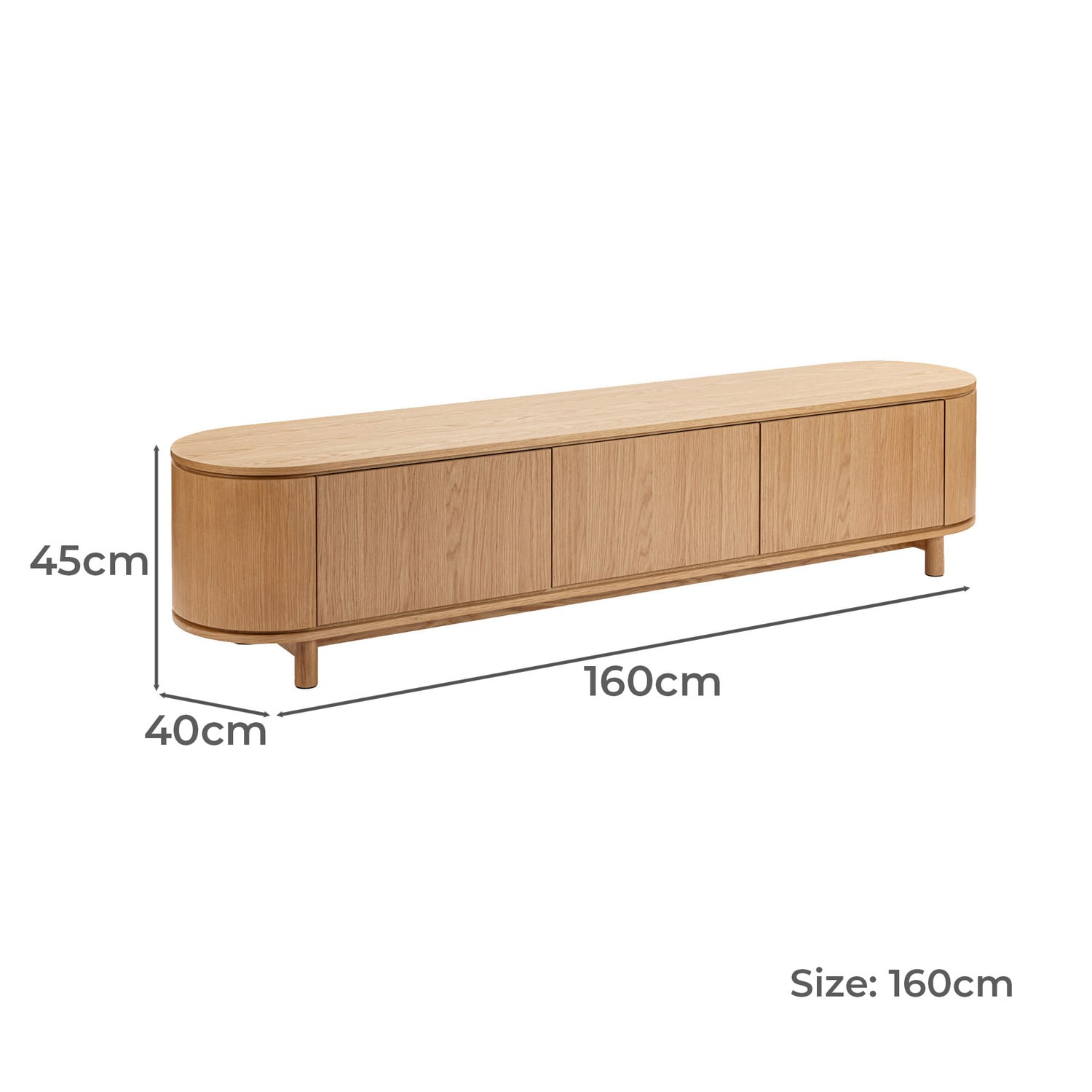 Premium Cannes Curved Entertainment TV Unit