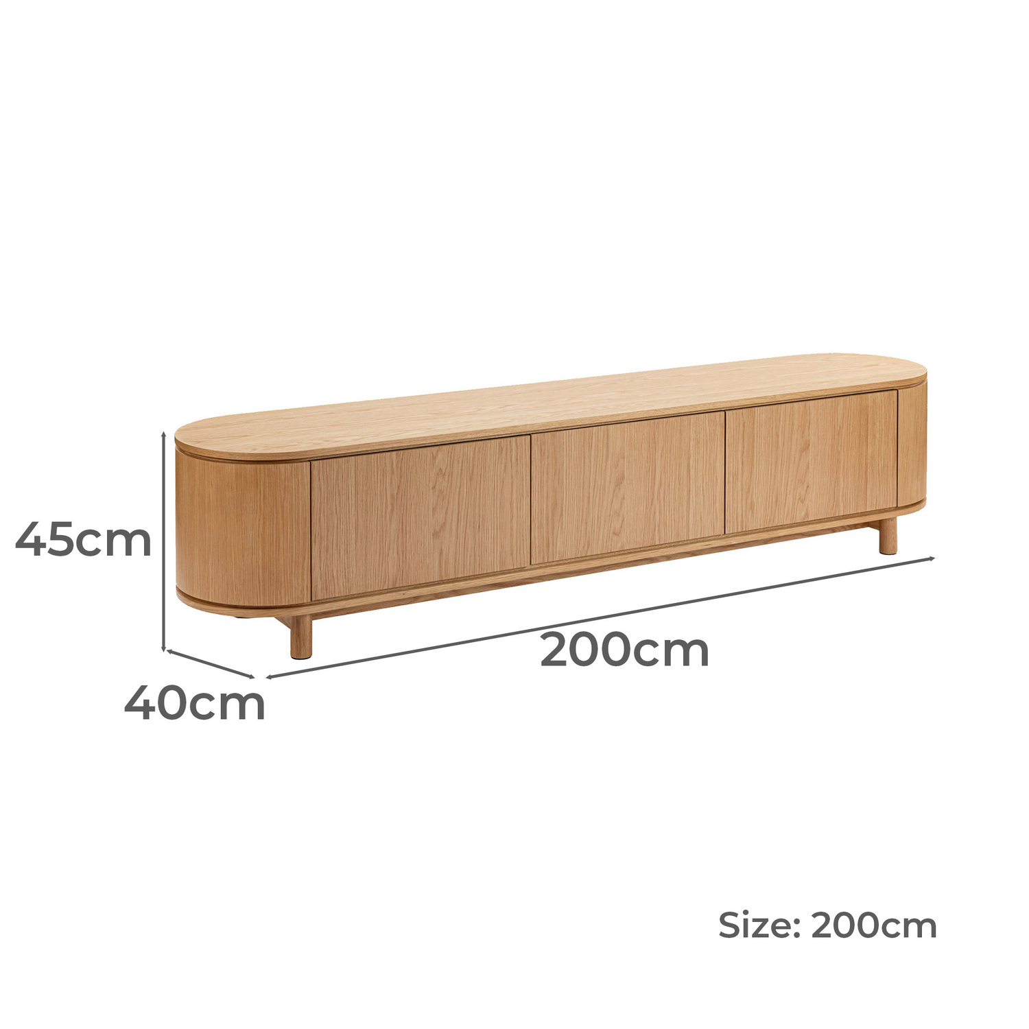 Premium Cannes Curved Entertainment TV Unit