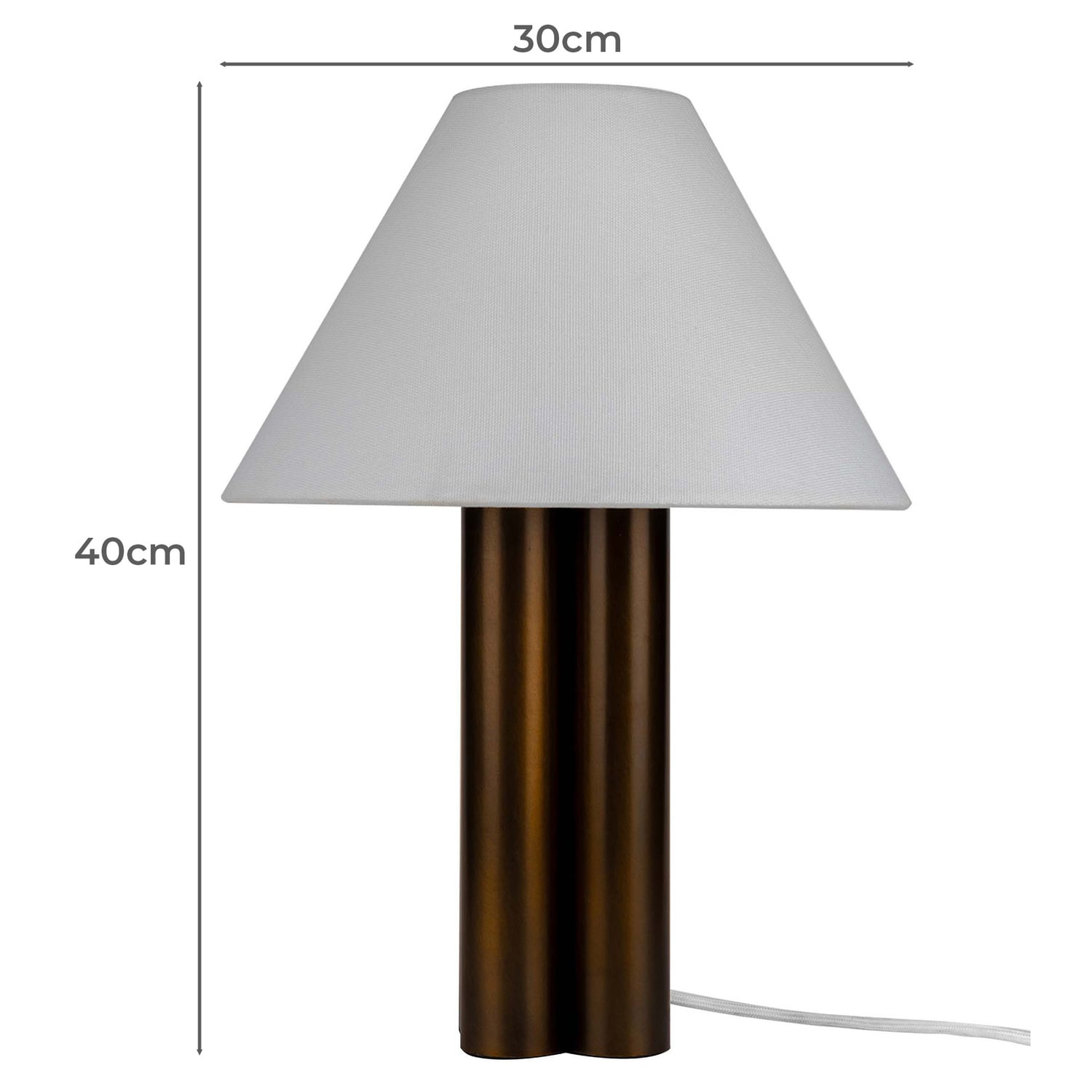 Alma Stacked Column Iron Table Lamp