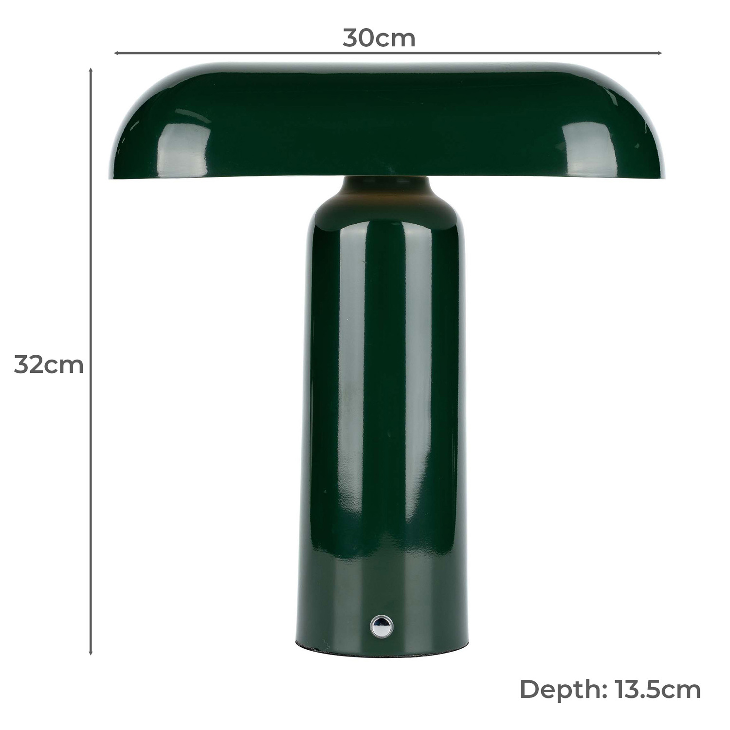 Larkin Iron LED & Cordless Lamp with Charging Cable