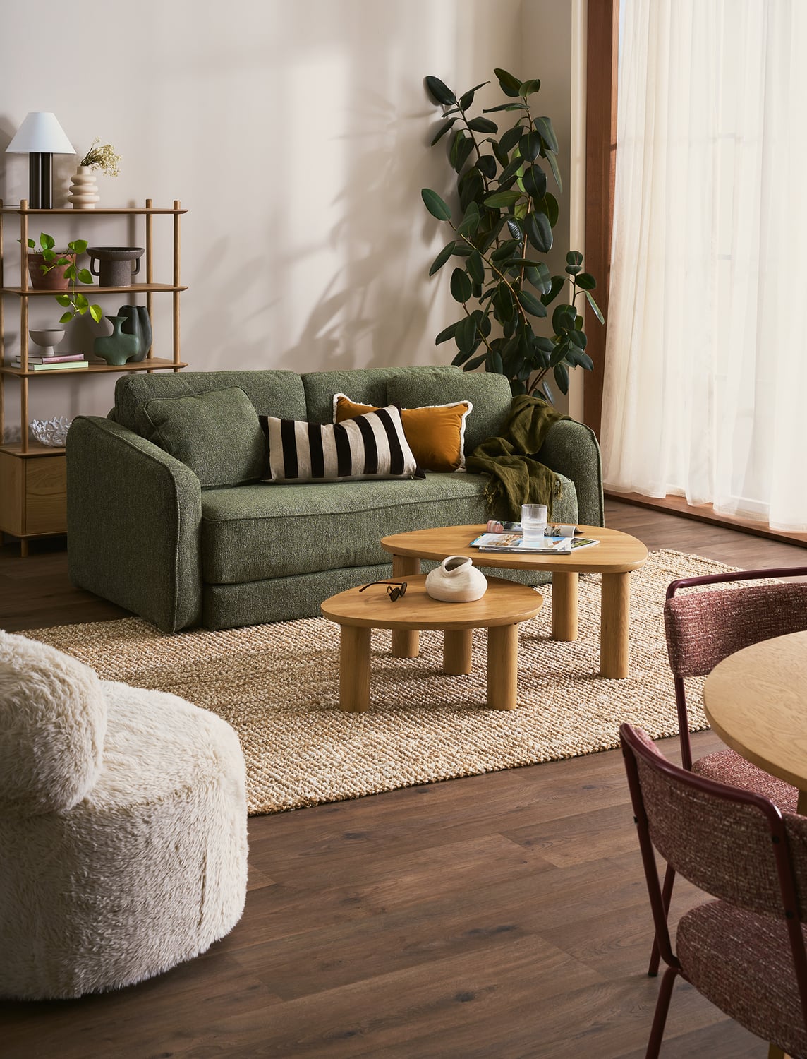 Nani 3 Seater Queen Upholstered Sofa Bed