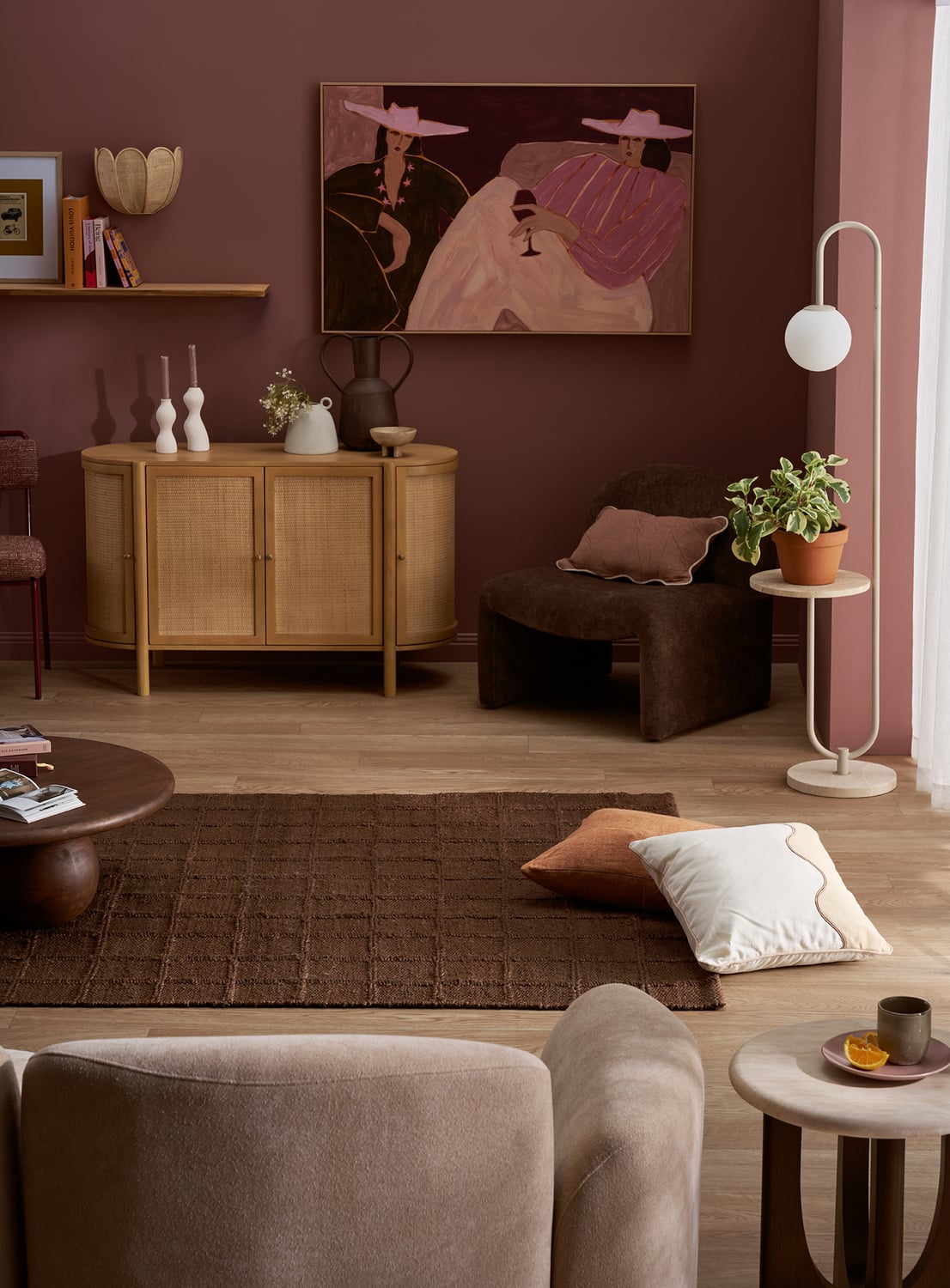 Gabi Grid Hand-Woven Jute Rug