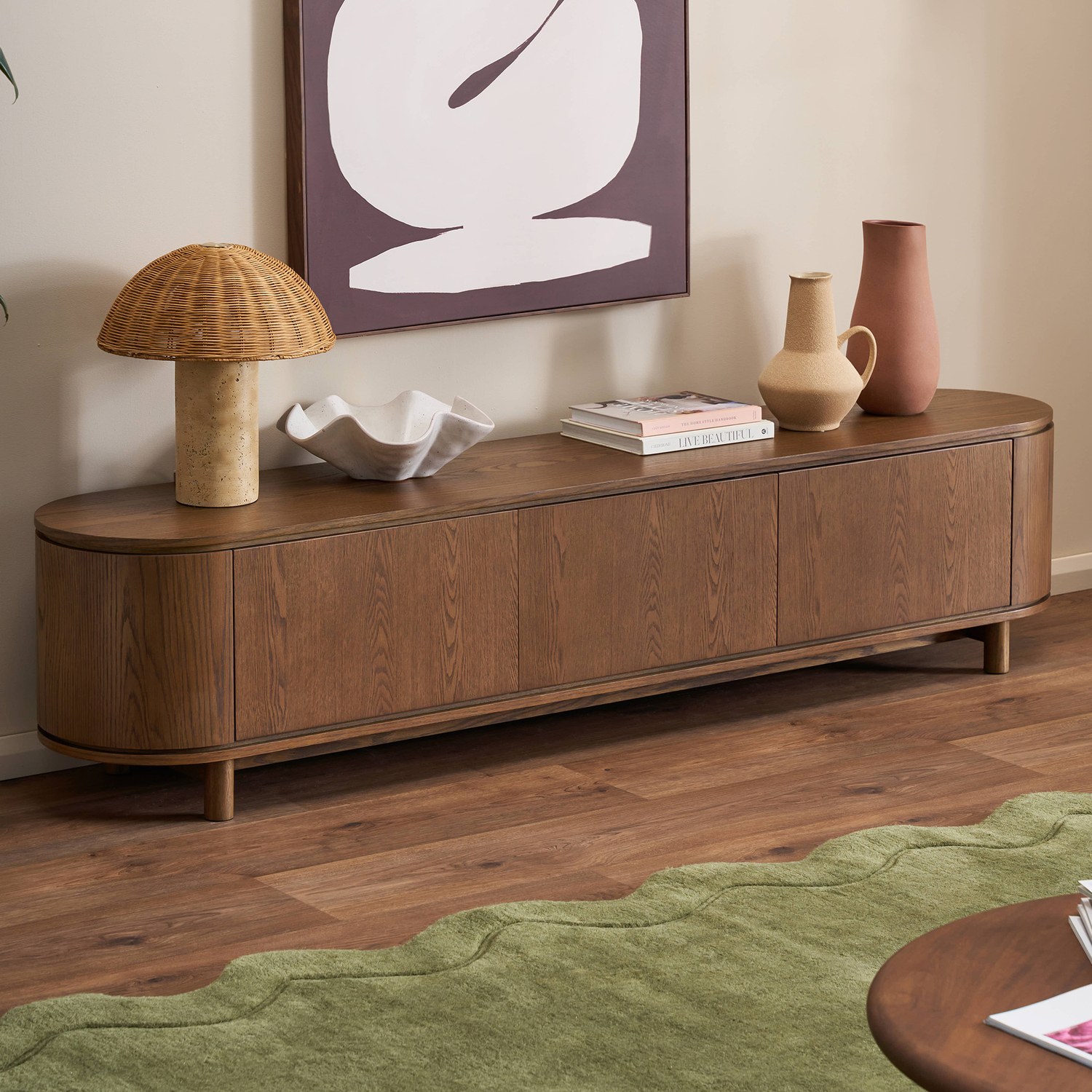 Premium Cannes Curved Entertainment TV Unit