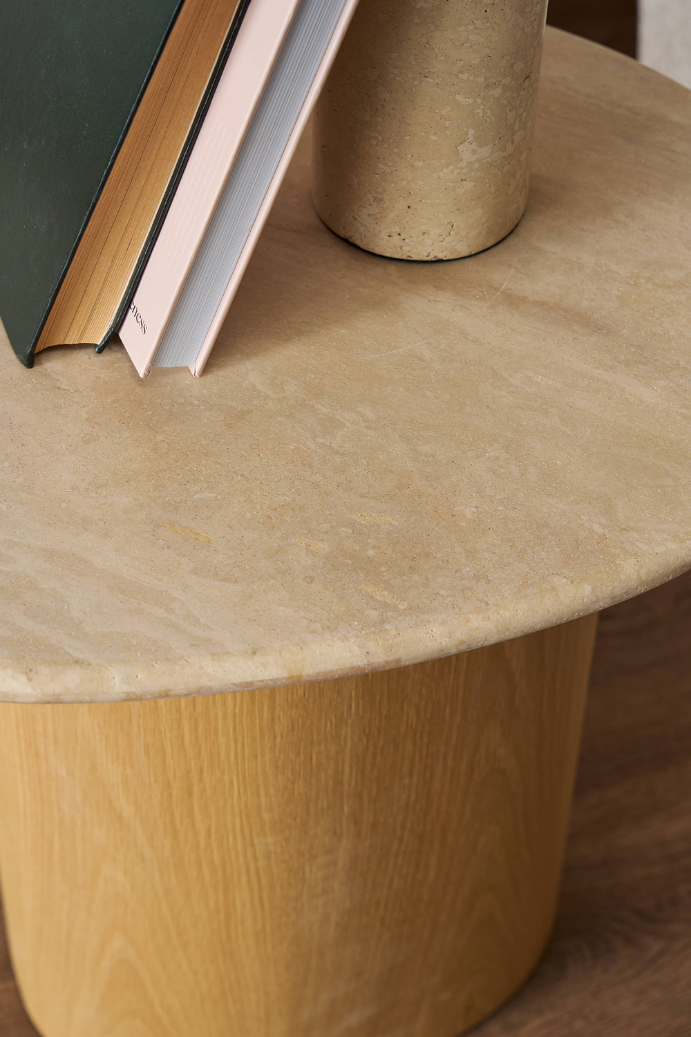 Ari Travertine Side Table