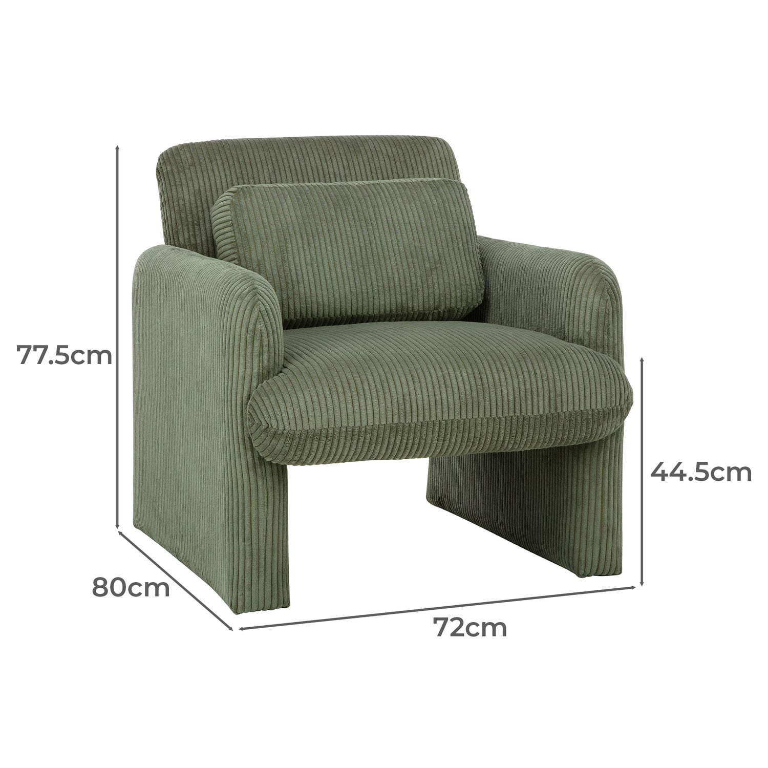 Rocket Corduroy Armchair