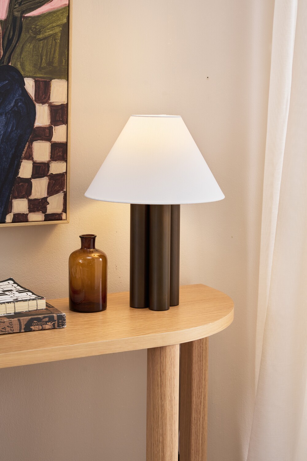 Alma Stacked Column Iron Table Lamp