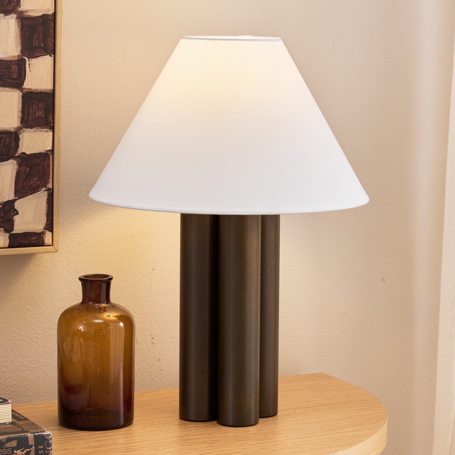 Alma Stacked Column Iron Table Lamp