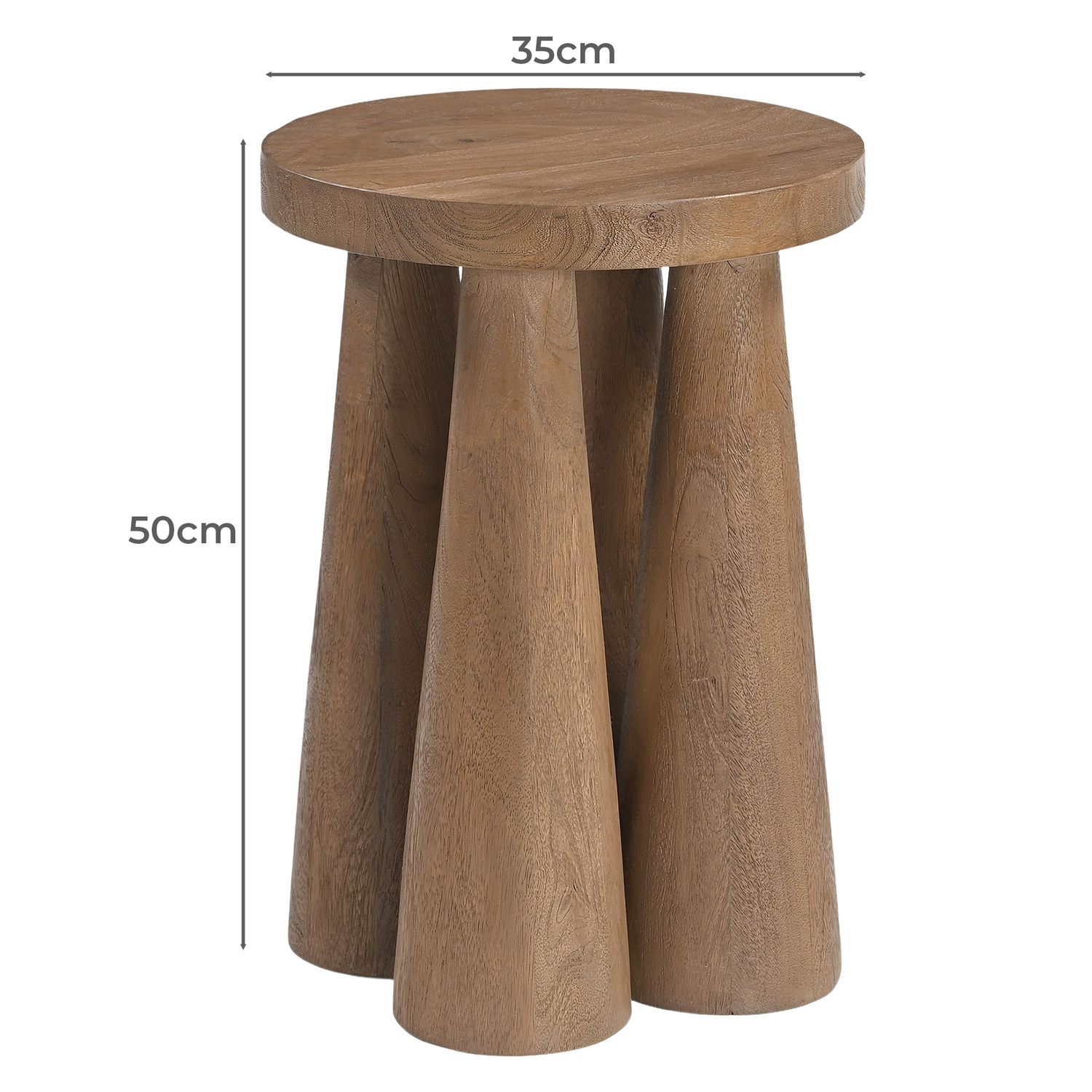 Fleur Mango Wood Side Table