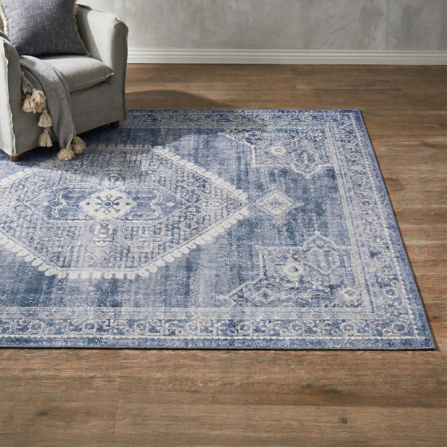 Theodor Stonewashed Look Power-Loomed Rug