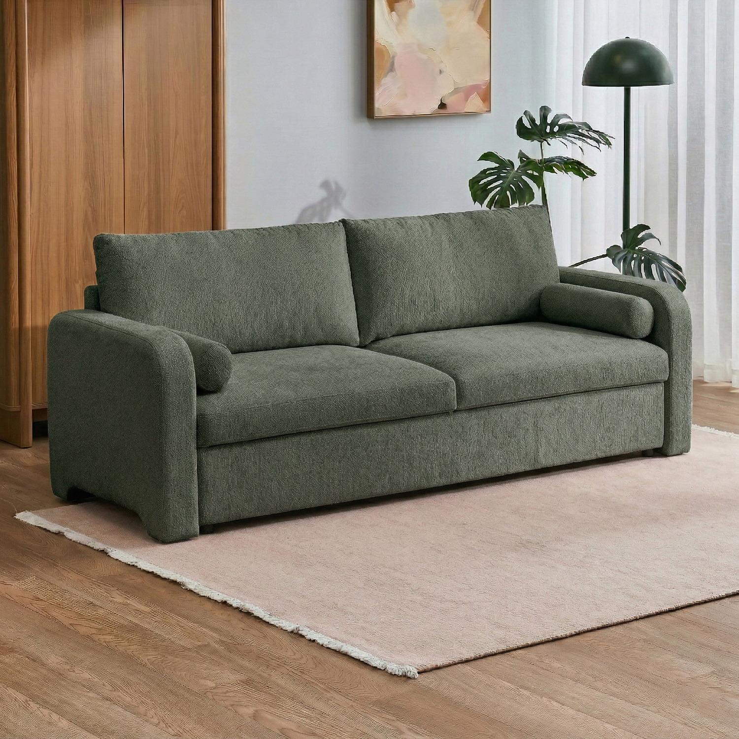 Frida 3 Seater Chenille Sofa with Storage