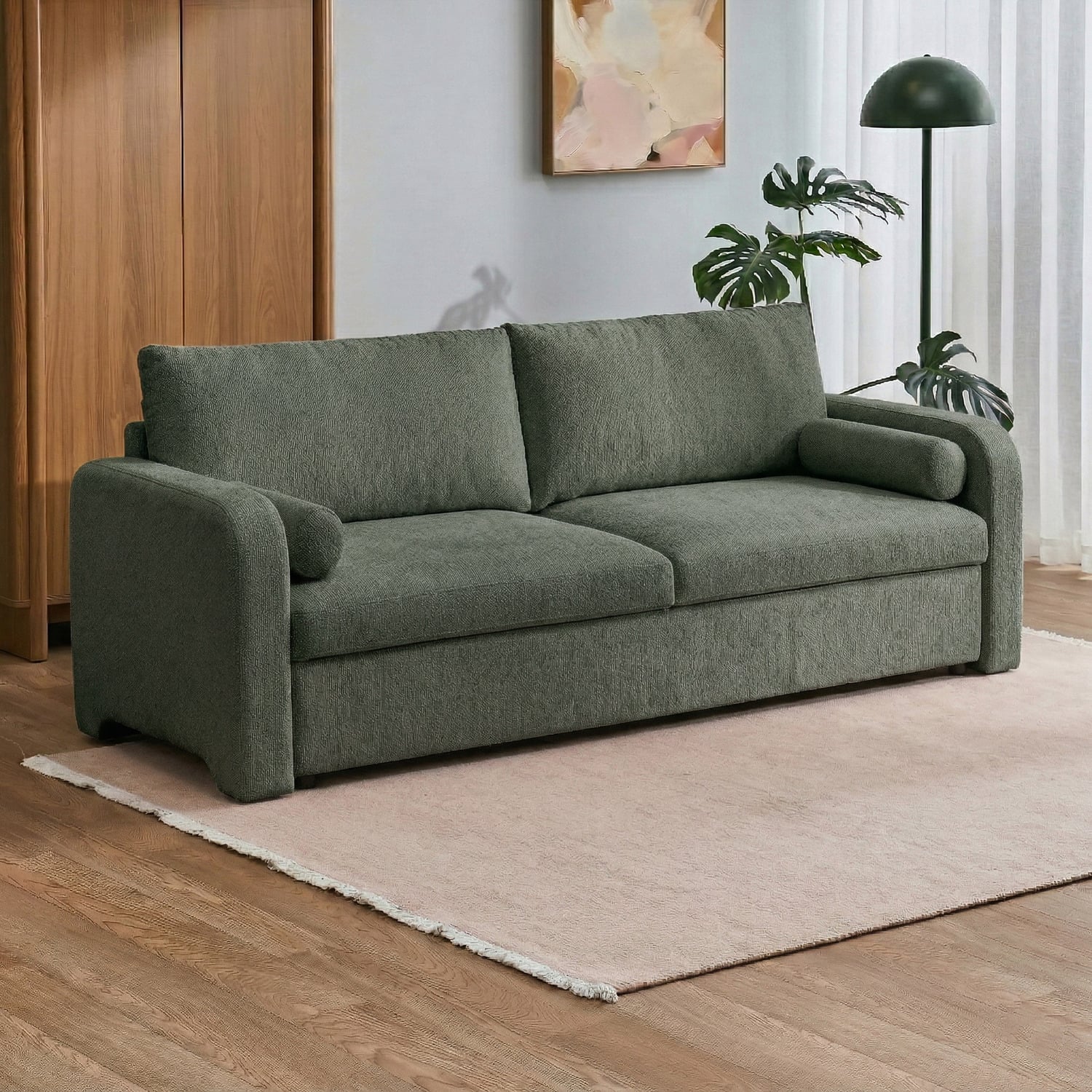 Frida 3 Seater Chenille Sofa with Storage