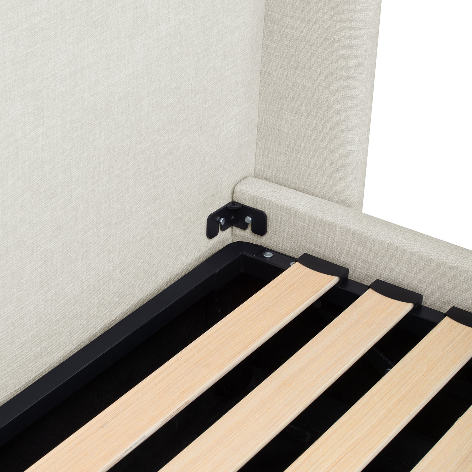 Abode Upholstered Gas Lift Storage Bed Frame