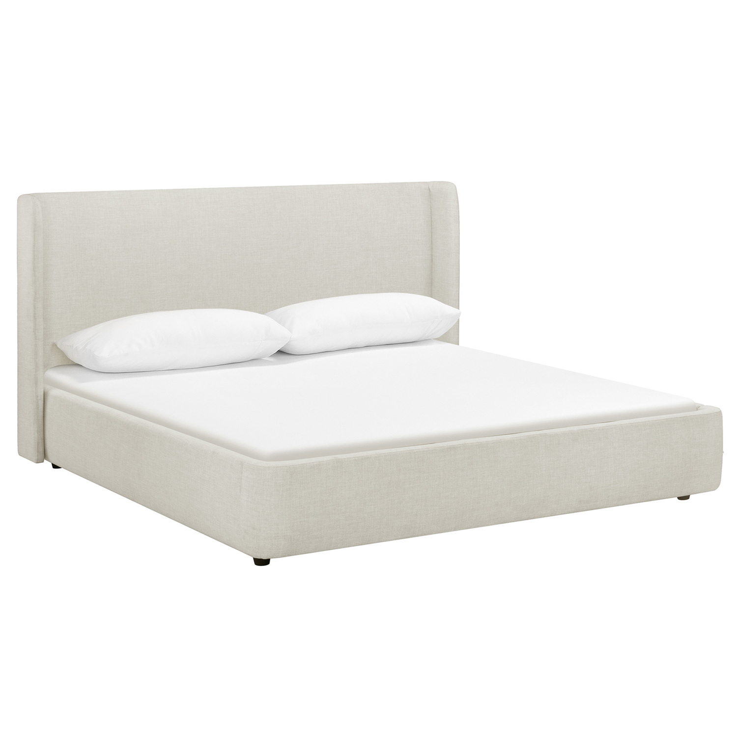 Abode Upholstered Gas Lift Storage Bed Frame