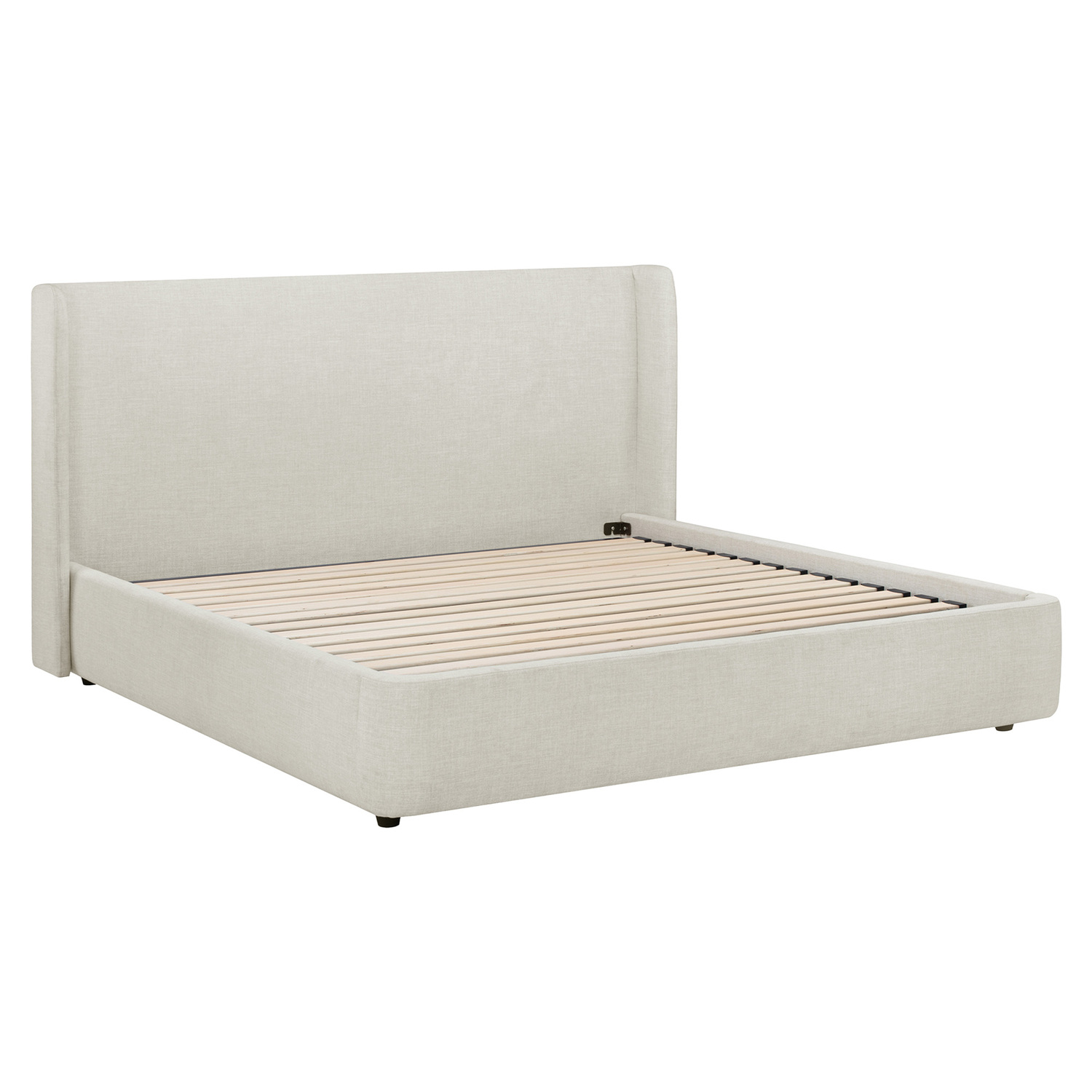 Abode Upholstered Gas Lift Storage Bed Frame