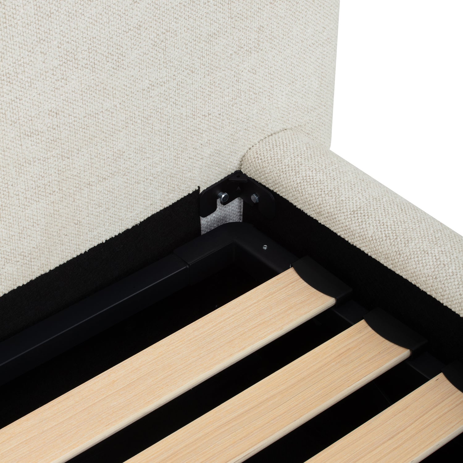 Emery Upholstered Gas Lift Storage Bed Frame