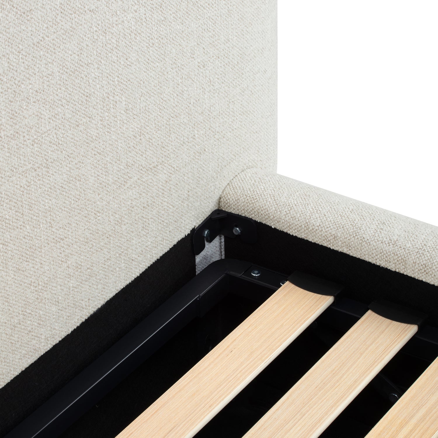 Emery Upholstered Gas Lift Storage Bed Frame