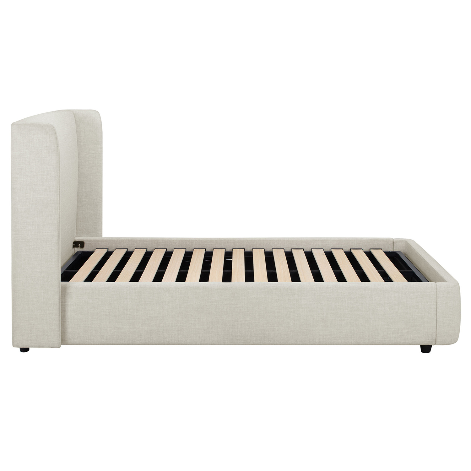 Abode Upholstered Gas Lift Storage Bed Frame
