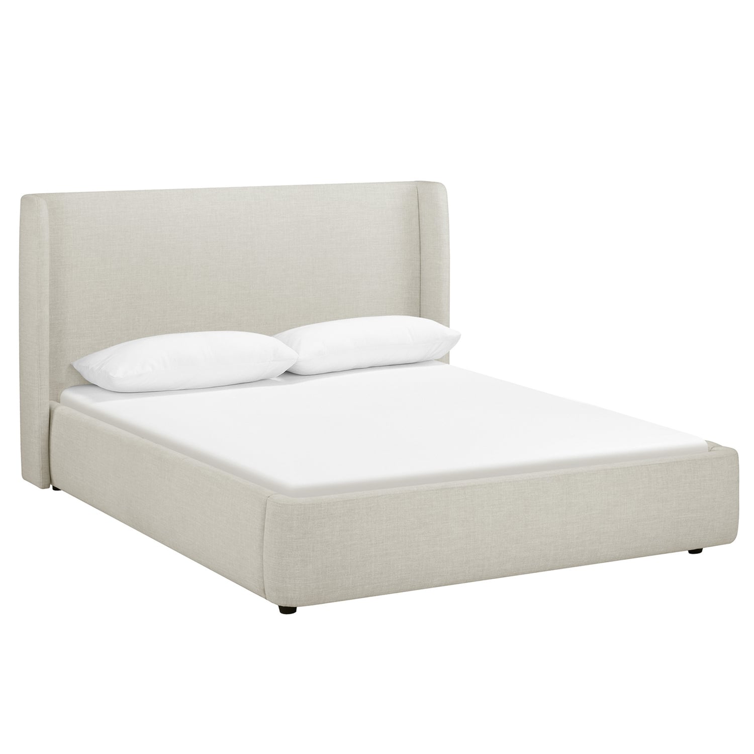 Abode Upholstered Gas Lift Storage Bed Frame