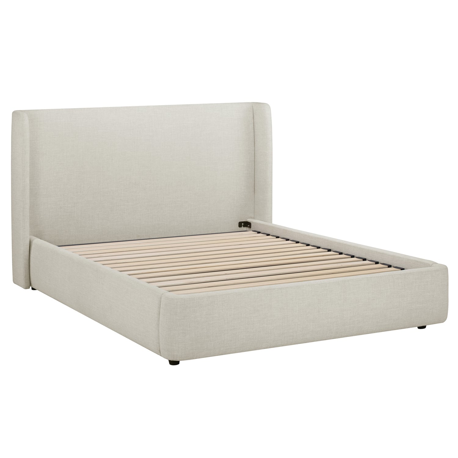 Abode Upholstered Gas Lift Storage Bed Frame