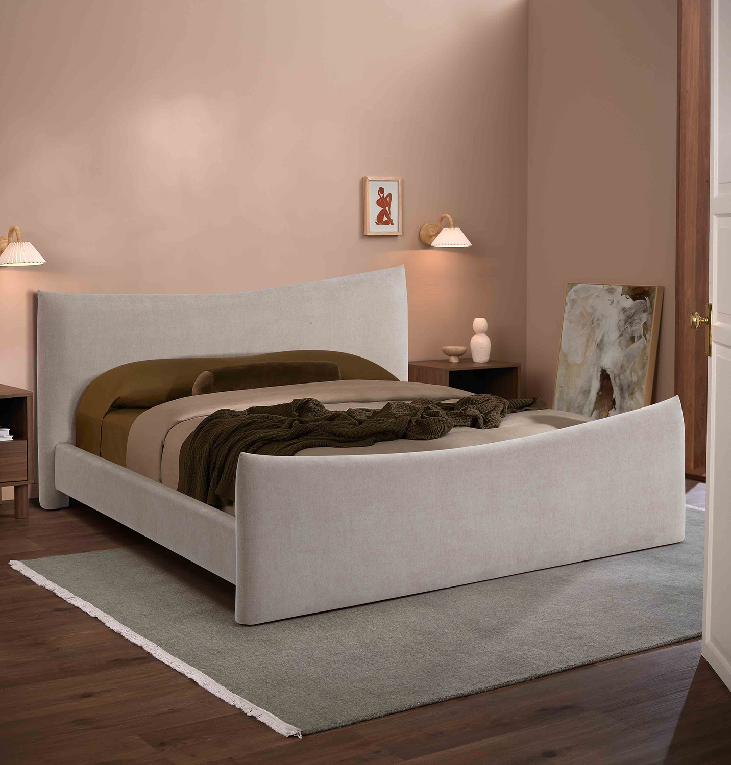 Mela Upholstered Bed