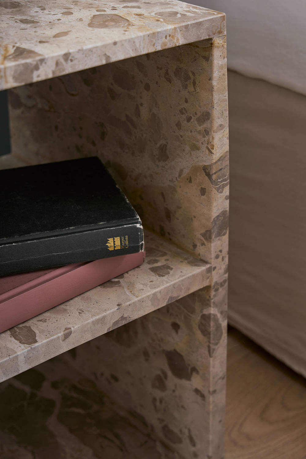 Beige Delight Mia Marble Side Table