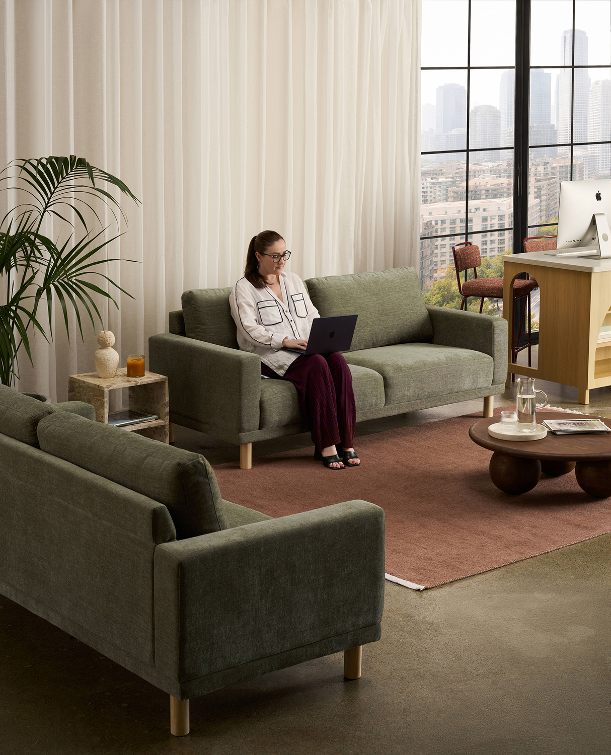 High-Performance 3 Seater Warwick Fabric Orson Sofa