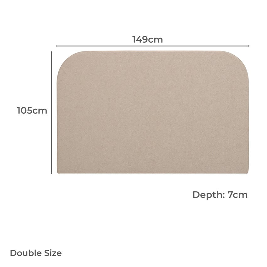 Sand Alpha Upholstered Bedhead