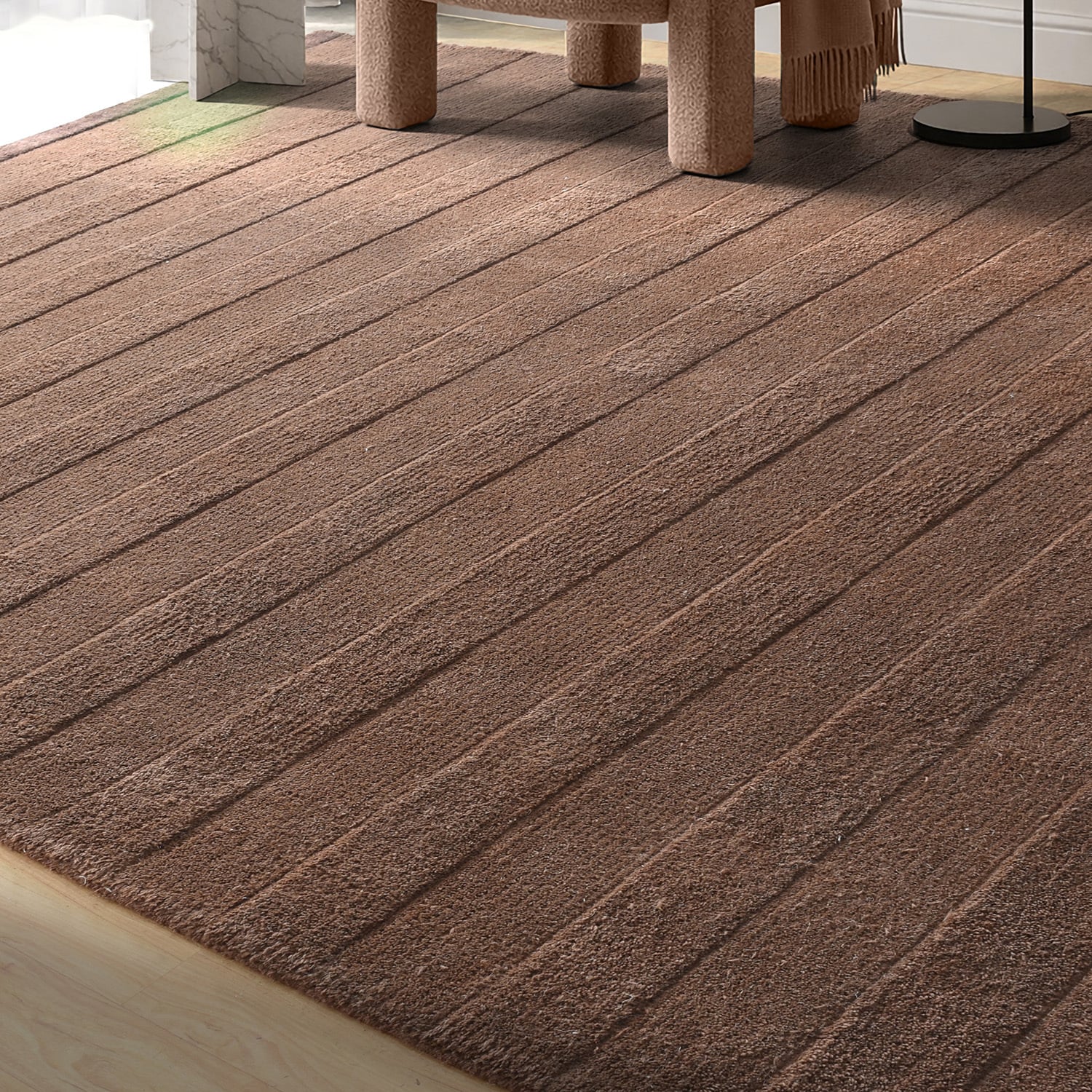 Suki Stripe Hand-Woven Wool-Blend Rug