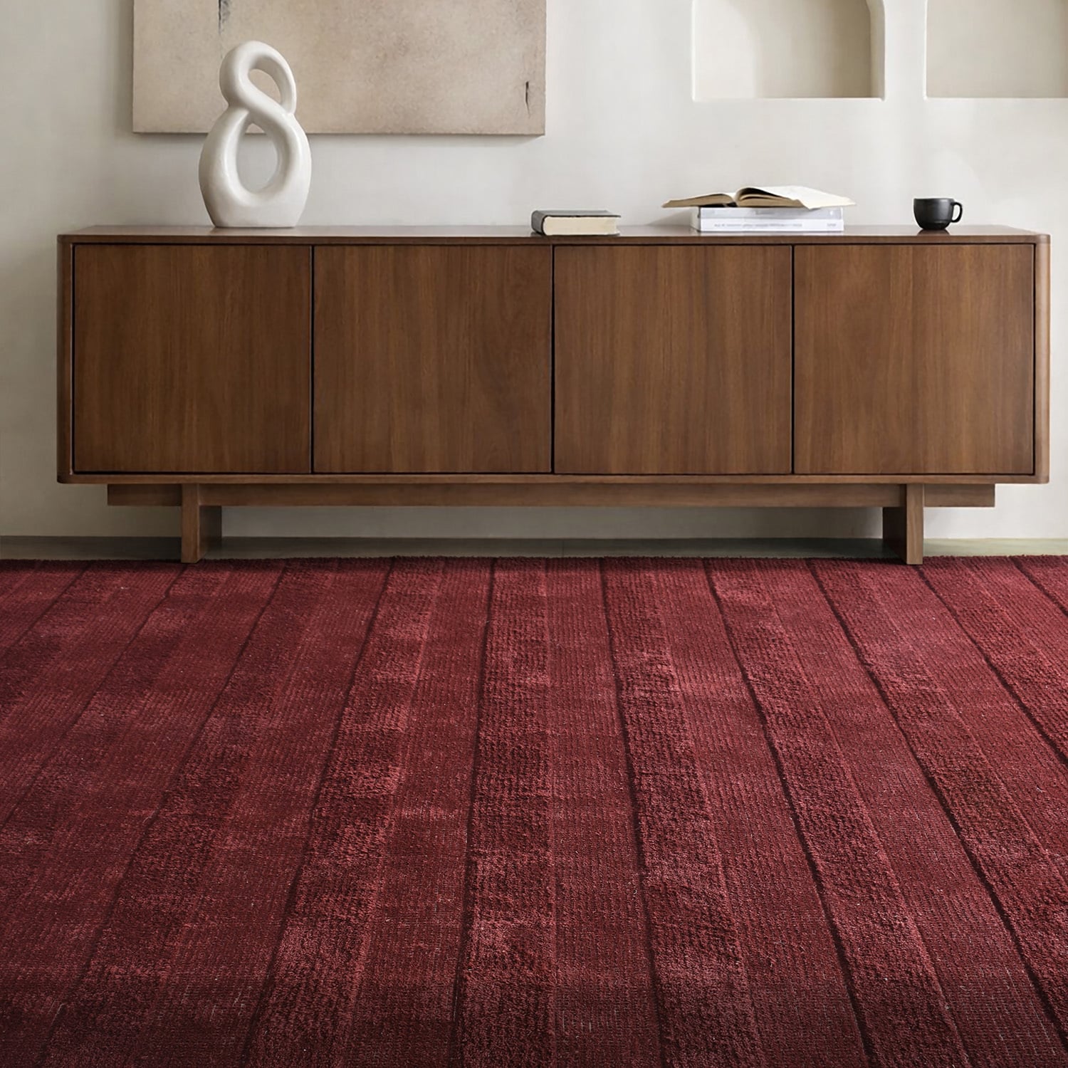 Suki Stripe Hand-Woven Wool-Blend Rug