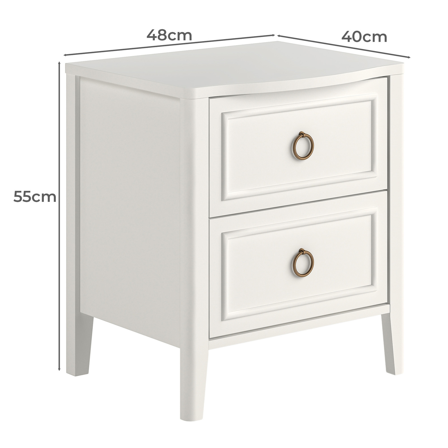 Kiama 2 Drawer Bedside Table