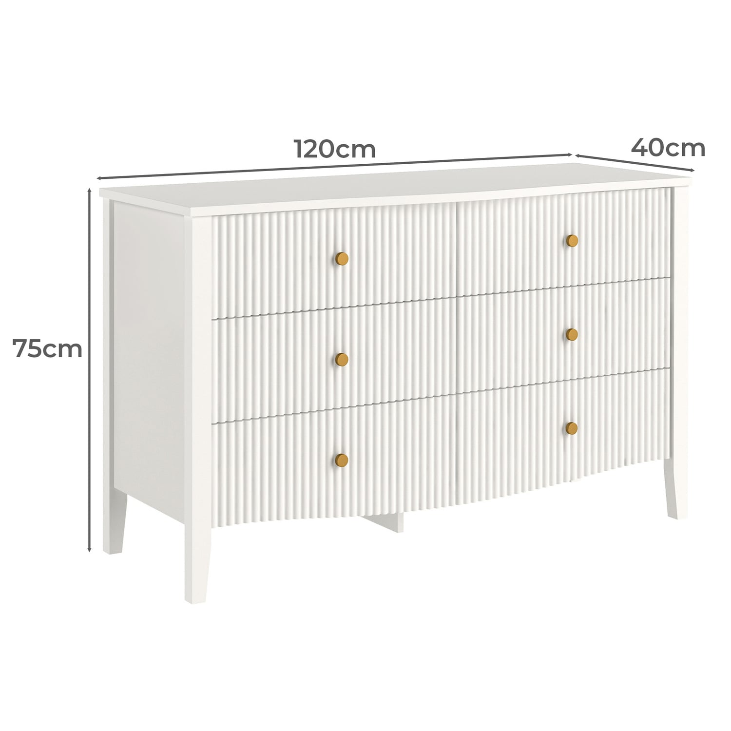 Gemma 6 Drawer Chest
