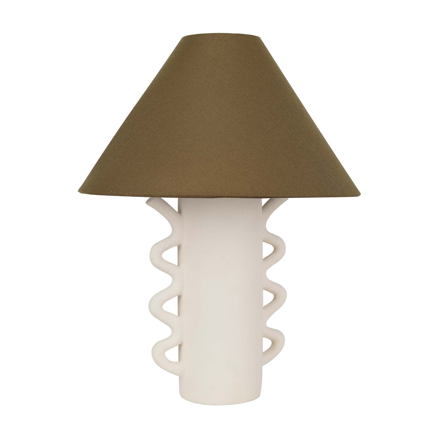 Edie Ceramic & Linen Table Lamp